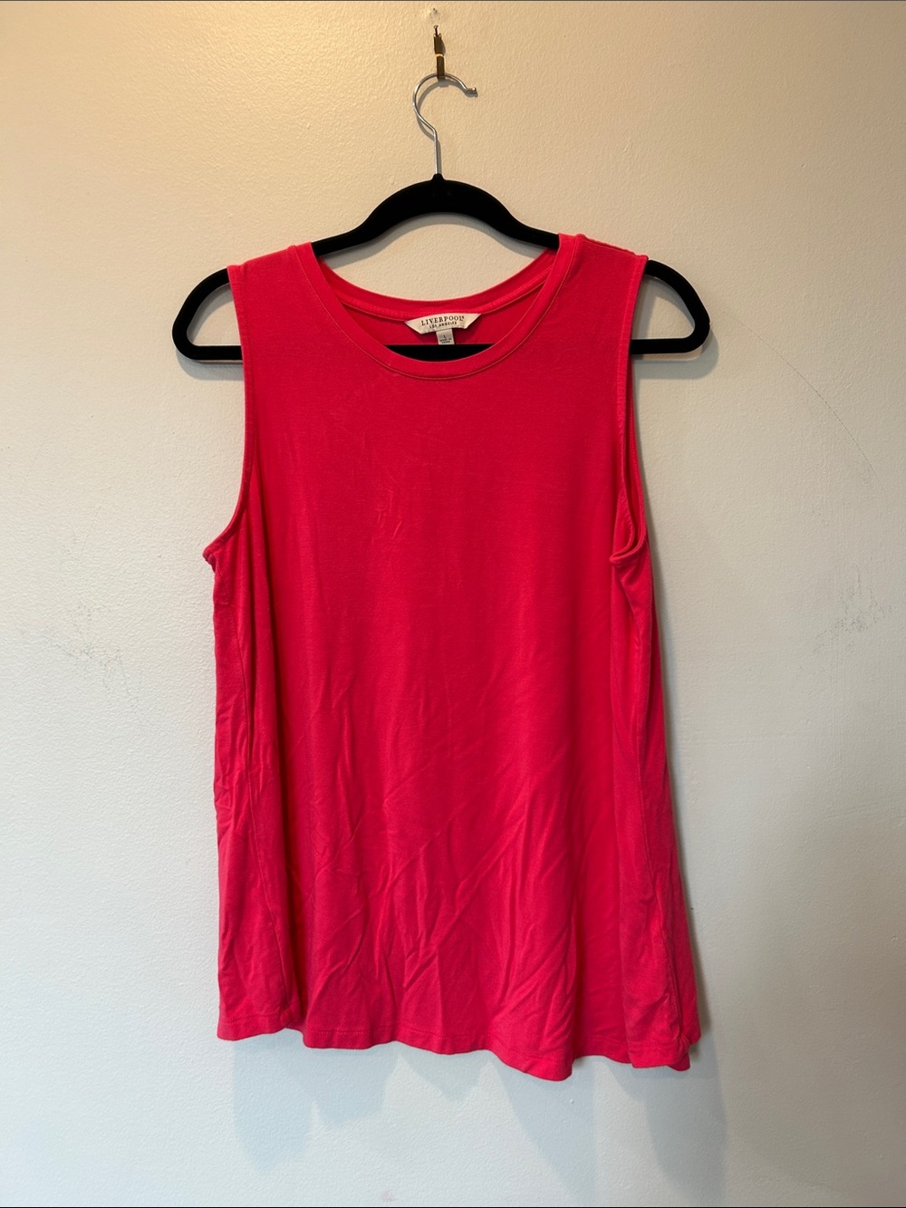 Liverpool Hot Pink Scoop Neck Tank